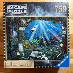 Ravensburger Escape Jigsaw Puzzle 759 Submarine No. 824762 Verified Complete